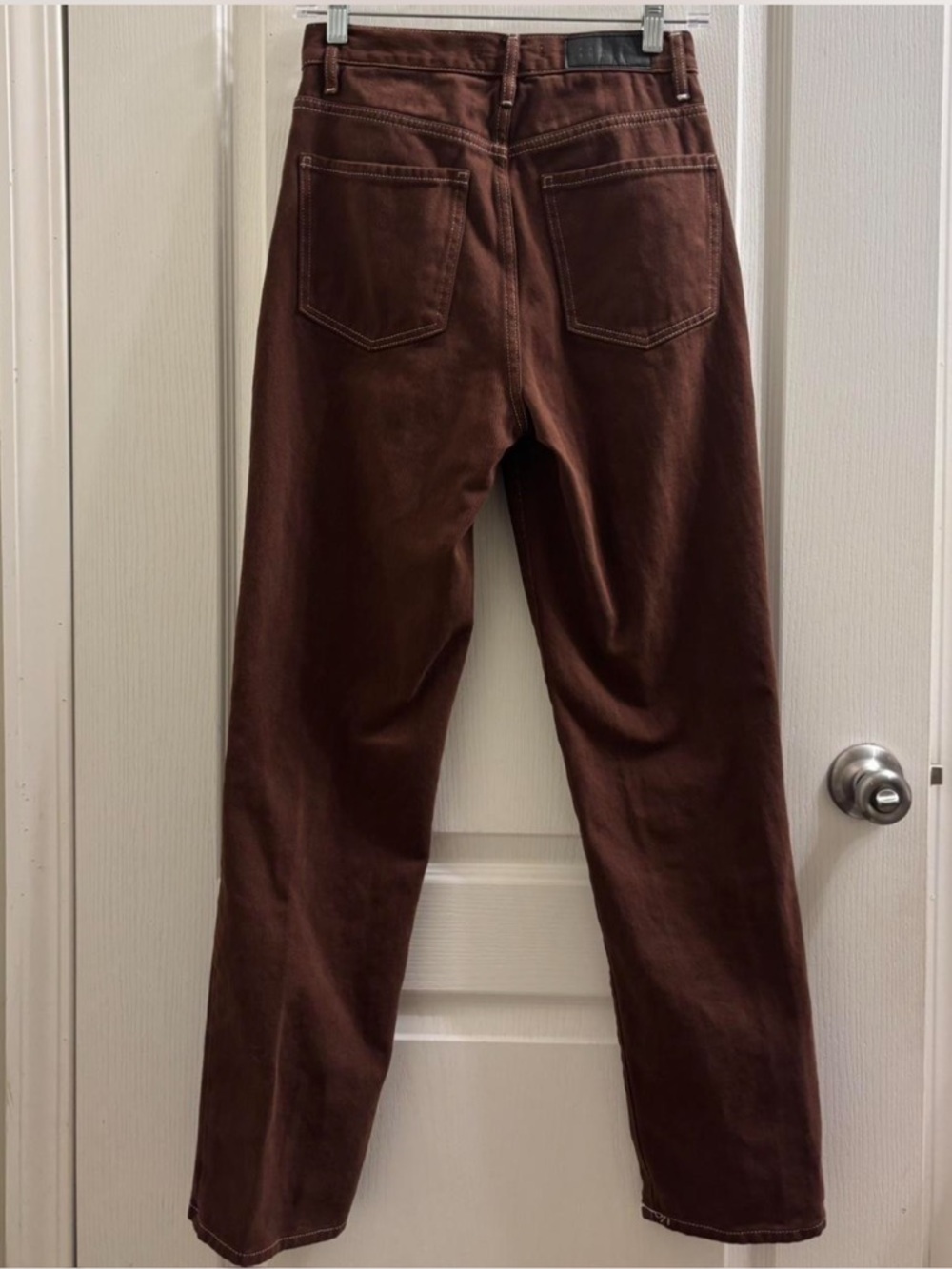 PacSun High-Rise Wide Leg Jeans - Chestnut Brown - Picture 4 of 7